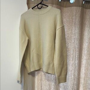 Boxy Cream Women's Sweater (bought in korea)